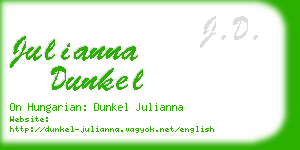 julianna dunkel business card
